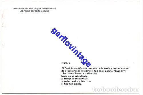 Postales: postal humoristica division azul - Foto 2