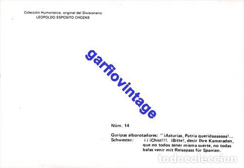 Postales: postal humoristica division azul - Foto 2