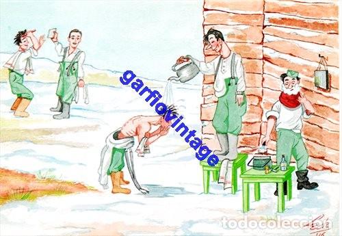 Postales: postal humoristica division azul - Foto 1