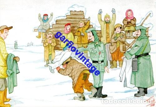 Postales: postal humoristica division azul - Foto 1