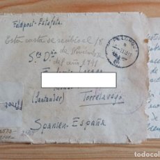 Postales: SOBRE Y CARTA DIVISION AZUL FRENTE RUSO 1941. Lote 349044704