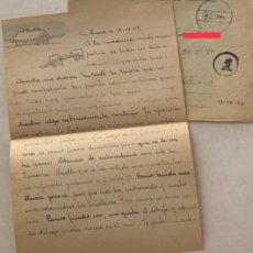 Postales: SOBRE CARTA DIVISIONARIO - PRACTICANTE DIVISIÓN AZUL A MADRINA GUERRA - FELDPOST - FRENTE RUSIA 1942. Lote 402582849