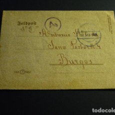 Postales: CARTA DIVISION AZUL FELDPOST DE CAMPAÑA A BURGOS 1943
