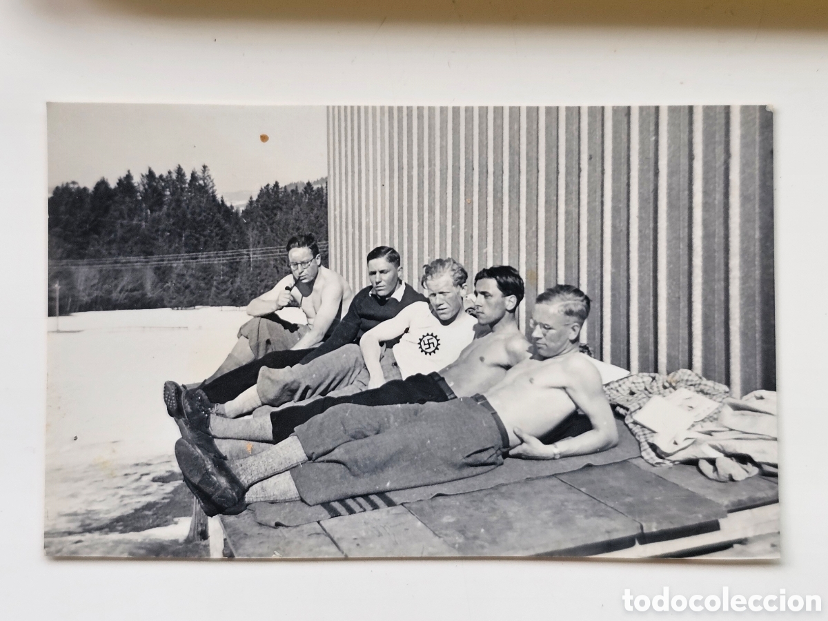 Postales: Fotograf&iacute;a Miniatura Original &Eacute;poca III Reich - Miembros del RAD (Servicio de Trabajo del Reich)1939