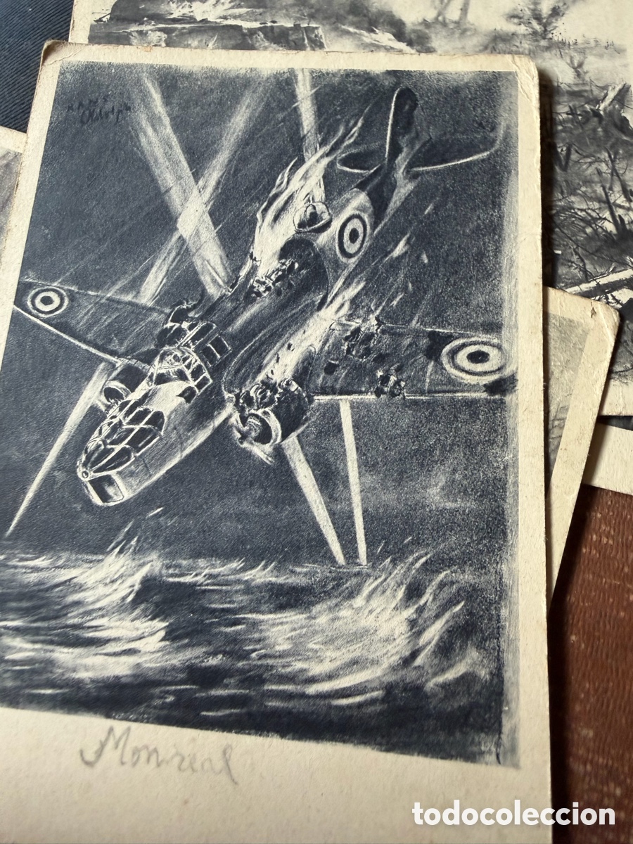 Postales: Postales divisi&oacute;n azul Montreal Zaragoza divisionario