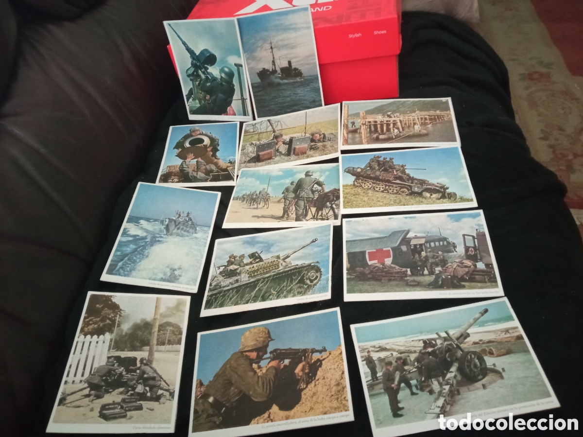 Postales: 13 antiguas postales fotogr&aacute;ficas, Ej&eacute;rcito de Alemania, II Guerra Mundial