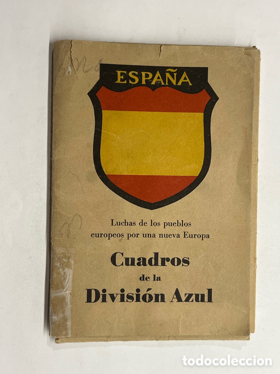 Postkarten: DIVISI&Oacute;N AZUL 12 POSTALES CUADROS DE LA DIVISI&Oacute;N AZUL Luchas de los pueblos europeos nueva Europa