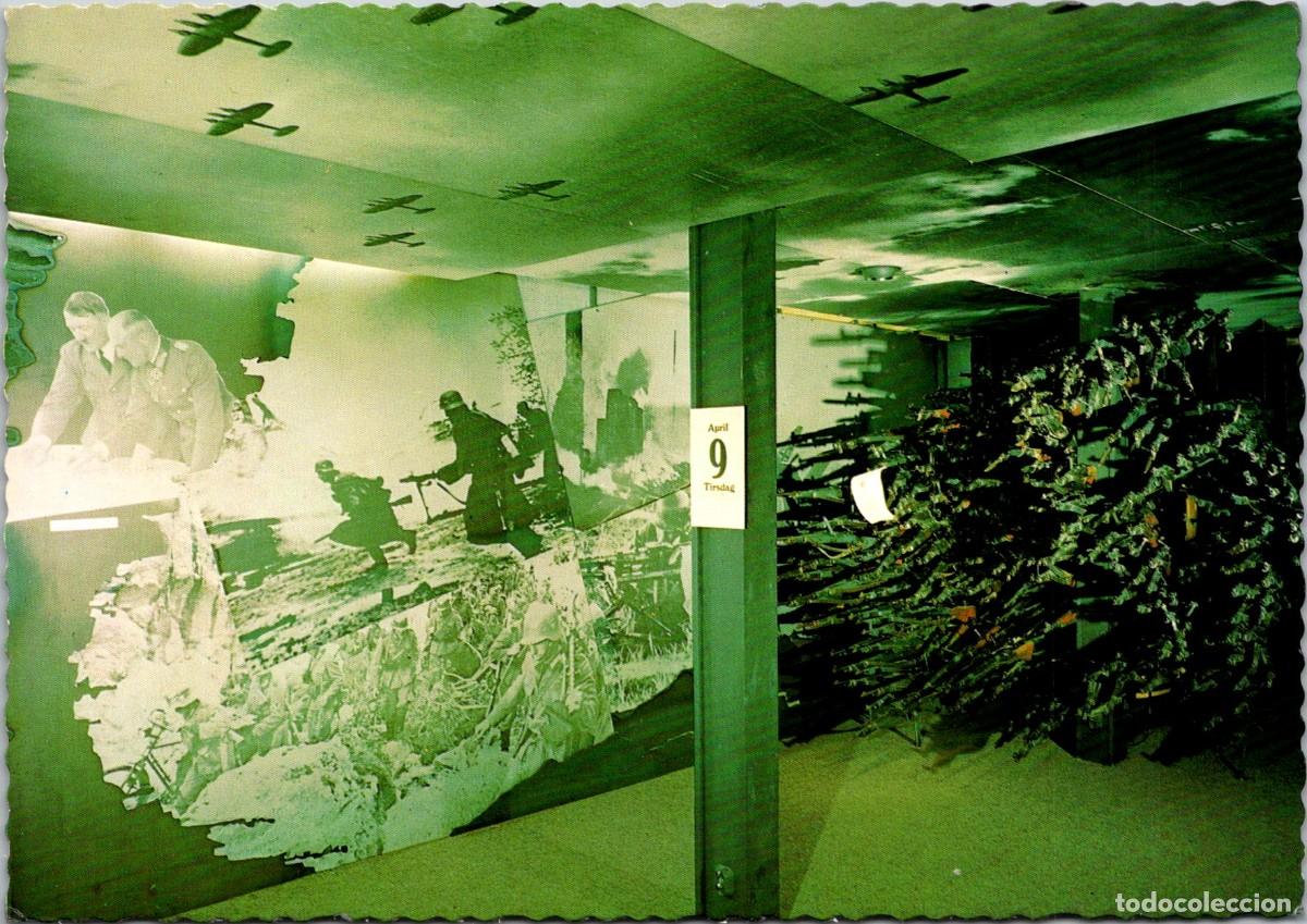 Postcards: Noruega - Museo del Frente Noruego - La maquinaria de guerra de Hitler ataca Noruega - 149x105mm