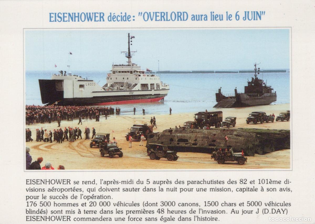 Postales: France Normandy D-Day Eisenhower Operation Overlord Landing *YAB216