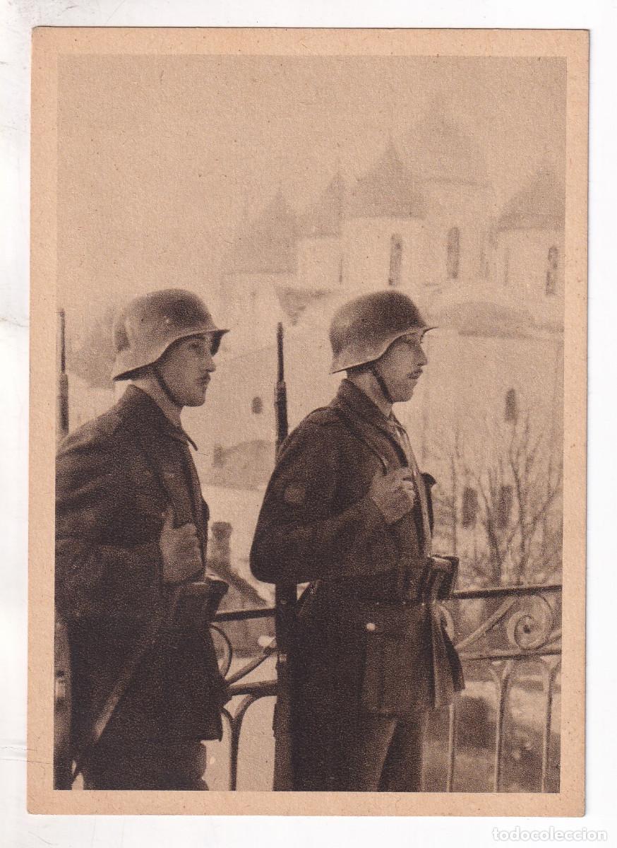 Postales: POSTAL. DIVISI&Oacute;N AZUL. EN ESCUCHA FRENTE AL ENEMIGO. PROPAGANDA KONPANIE