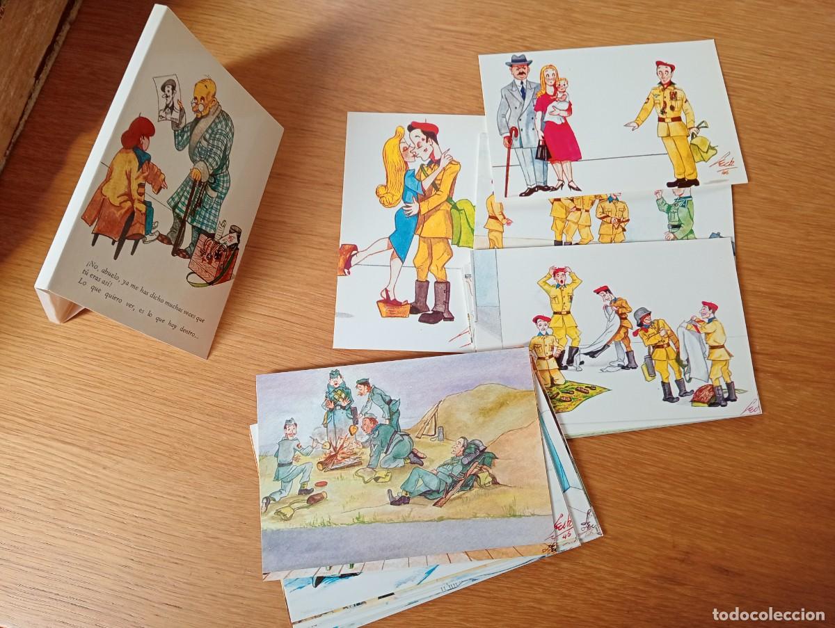 Postales: LOTE CON 20 POSTALES DE LA COLECCI&Oacute;N HUMOR&Iacute;STICA DE LEOPOLDO ESP&Oacute;SITO CHOZAS. DIVISI&Oacute;N AZUL.
