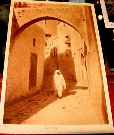 Postais: ANTIGUA POSTAL DE MARRUECOS - UNA CALLE