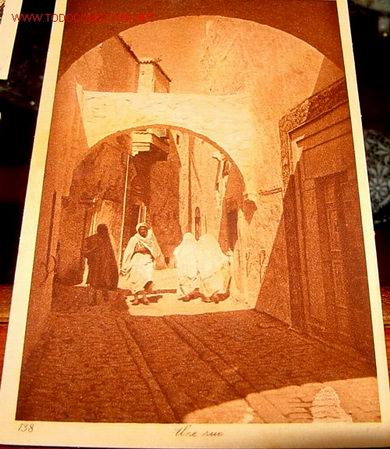 Postais: ANTIGUA POSTAL DE MARRUECOS - UNA CALLE