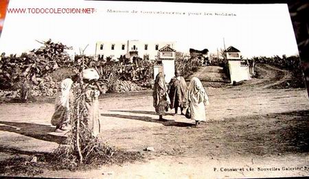 Cartes Postales: ANTIGUA POSTAL DE SALE  - MARRUECOS - CASA DE CONVALECENCIA PARA LOS SOLDADOS