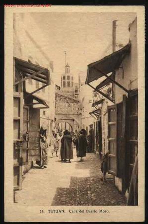 Postkarten: TETUAN 14: CALLE DEL BARRIO MORO
