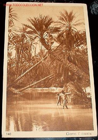 Cartes Postales: ANTIGUA  POSTAL  DE MARRUECOS - EN EL OASIS - L & L