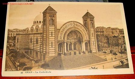 Postkarten: ANTIGUA POSTAL DE ARGELIA - ORAN - LA CATEDRAL - ED. CONTINENTAL TABAC
