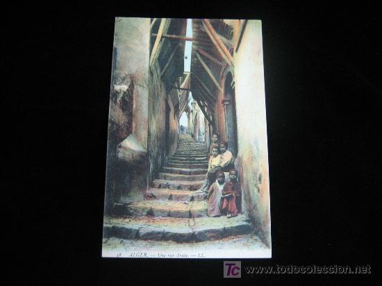 Postales: 38-ALGER.-UNE RUE ARABE - Foto 1