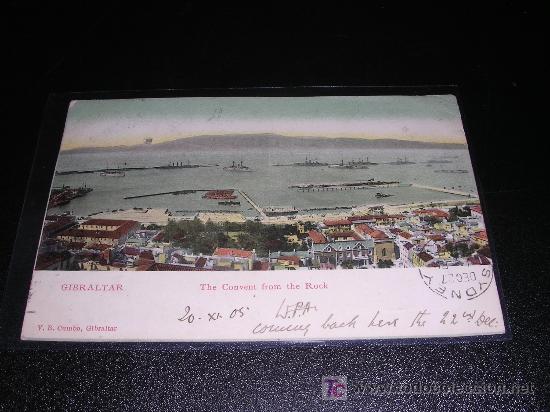 Postales: GIBRALTAR THE CONVENT FROM THE ROCK - Foto 1