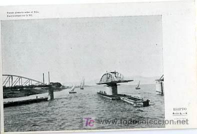 Postales: EGIPTO, PUENTE GIRATORIO SOBRE EL NILO,                              P13753