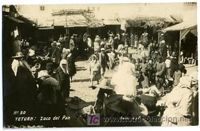 Postcards: TETUAN,  MARRUECOS,  ZOCO DEL PAN,                 P14316