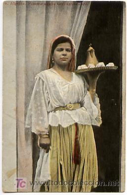 Postais: ALGERIE,  MARRUECOS, MUJER ARABE,                                 P14847