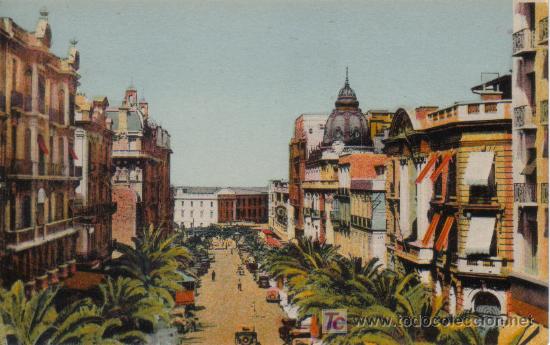 Postkarten: ORAN (ARGELIA) - BOULEVARD GALLIENI ET LE LUCEE. EDITION LA CIGOGNE N&ordm; 442