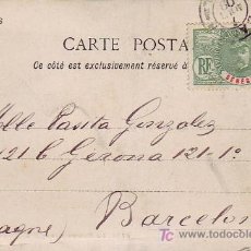 Postales: PRECIOSA POSTAL CIRCULADA 1909 DE DAKAR (SENEGAL) A BARCELONA. RARO ORIGEN. VER FRANQUEO. 