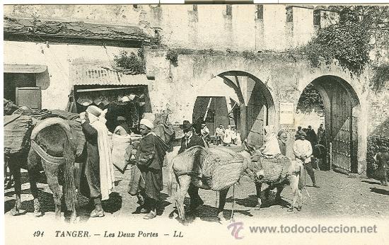 Postales: T&Aacute;NGER. LAS DOS PUERTAS. HACIA 1.920. - Foto 1