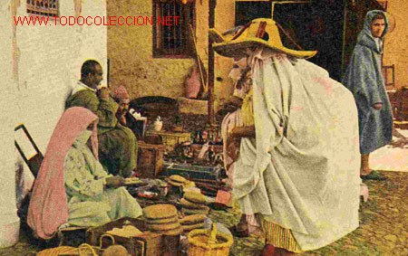Postales: MARRUECOS, RINCON DE UN ZOCO