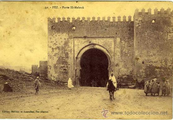 Postales: POSTAL FEZ PORTE EL MABROK - Foto 1