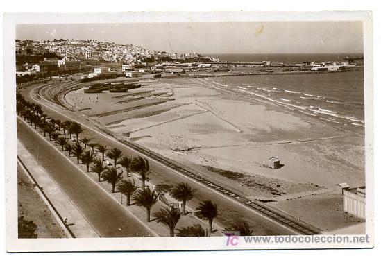 Postales: TANGER, MARRUECOS, VUE GENERALE SUR L&acute;AVENUE D&acute;ESPAGNE, PRISE DU RIF,     P23845