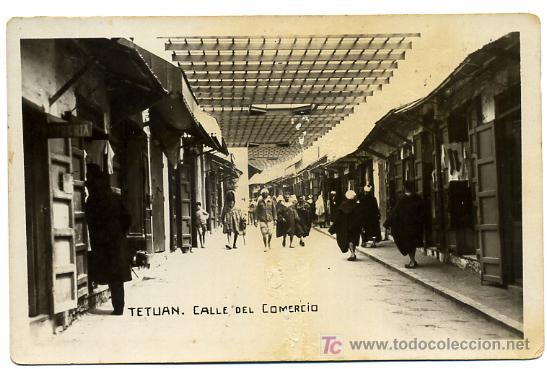 Postkarten: TETUAN, MARRUECOS, CALLE DEL COMERCIO,     P23854