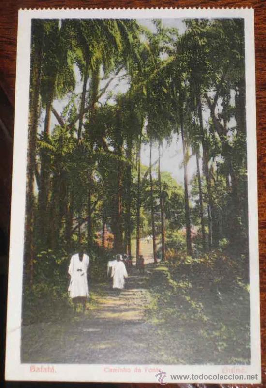 Postkarten: ANTIGUA POSTAL DE BAFATA - GUINE BISSAU - CAMINO A LA FUENTE - NO CIRCULADA
