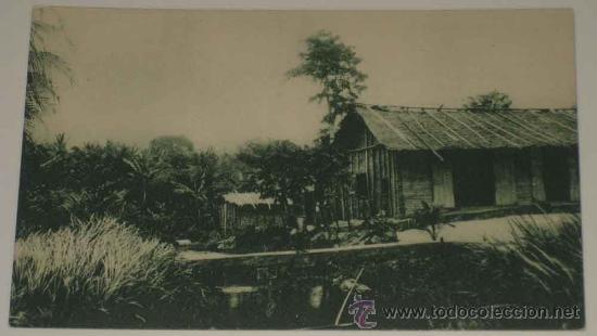 Cartes Postales: ANTIGUA POSTAL DE GUINEA CONTINENTAL - UNA FACTORIA EN LAS INMEDIACIONES DE BATA - ED. PUBLICACIONES