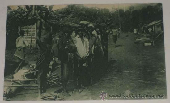 Postcards: ANTIGUA POSTAL DE GUINEA CONTINENTAL - INDIGENAS DE EBINAYON, ENTRE CUYAS TRIBUS EXISTEN INDIVIDUOS