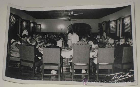 Postais: ANTIGUA FOTO POSTAL DE GUINEA ESPA&Ntilde;OLA - VISITA DE AUTORIDADES ESPA&Ntilde;OLAS - CENA OFICIAL - FOTO AUGUS