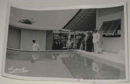 Postais: ANTIGUA FOTO POSTAL DE GUINEA ESPA&Ntilde;OLA - VISITA OFICIAL DE AUTORIDADES ESPA&Ntilde;OLAS - NO CIRCULADA - FO