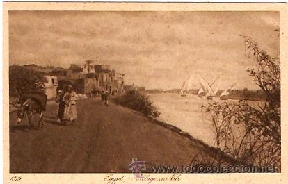 Postales: POSTAL EGIPTO UNA VIAL EN EL NILO - Foto 1
