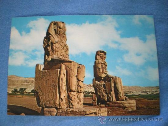 Postales: POSTAL TEBAS LOS COLOSOS DE MEMNON NO CIRCULADA - Foto 1