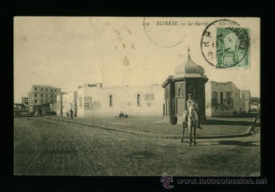 Postales: T&uacute;nez - Bizerte - Le March&eacute; - Circulada 1902 - Foto 1