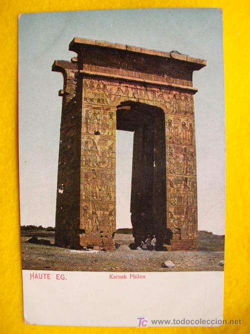 Postales: Antigua Postal : KARNAK Philon - Haute EG- Egipto. N&ordm; 3804