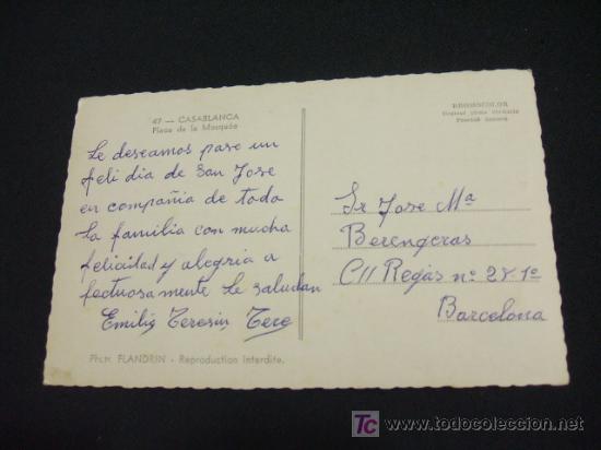 Postales: CASABLANCA - PLACE DE MOSQUEE - - Foto 2