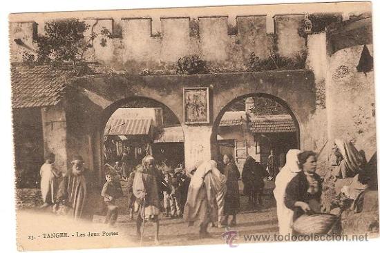 Postais: 0705A - TANGER- ANTIGUA POSTAL DE LAS DOS PUERTAS -