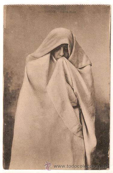 Postkarten: 0710A - FEMME ARABE-AU BOU MATHURIN - TANGER