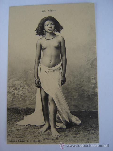 Postais: 205. NEGRESSE. POSTALES DE MUJERES DE ARGELIA DESNUDAS. A&Ntilde;OS 20.