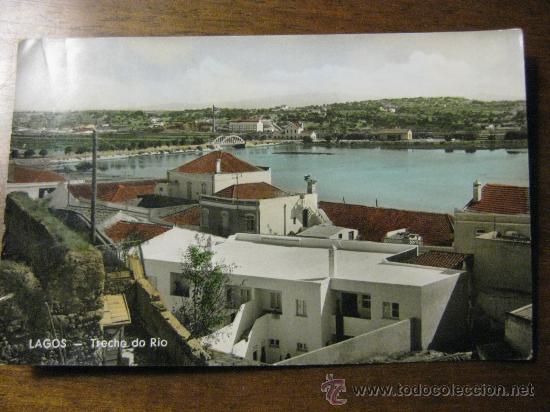 Postkarten: LAGOS - TRECHO DO RIO - POSTAL A&Ntilde;OS 50