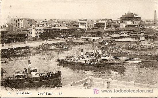 Postales: PORT SAID - CANAL DOCKS - Foto 1