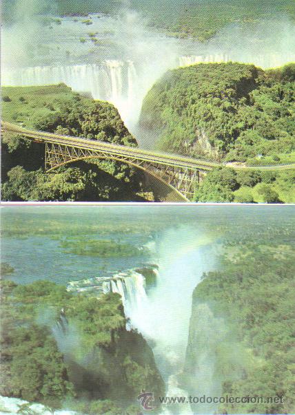 Postales: LOTE DE 2 POSTALES DE ZIMBABWE - SIN CIRCULAR - Foto 1