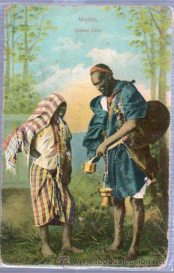 Postcards: TARJETA POSTAL DE MARRUECOS. VENDEUR D`EAU.